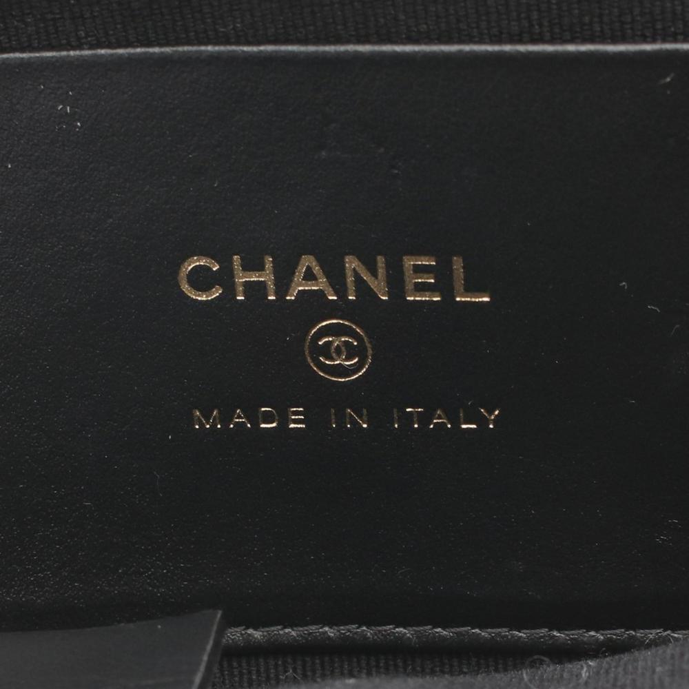 CHANEL Matelasse Chain Clutch Shoulder Bag Leather Women's Black AP4028 - Picture 5 of 10